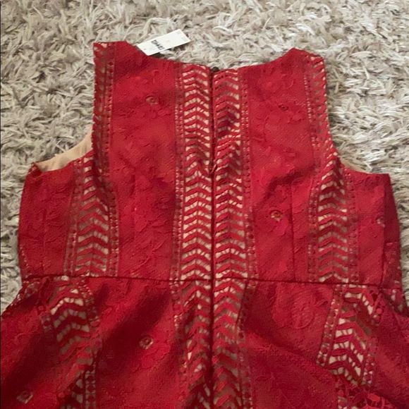 NWT Anthropologie Georgia Red Lace Dress Size 12 - Picture 11 of 13